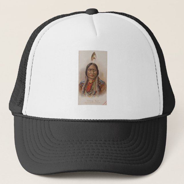 Casquette Signaux de fumée : Lakota Indian Chief Sitting Bul (Devant)