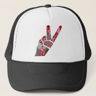 Casquette Signe de paix à la main