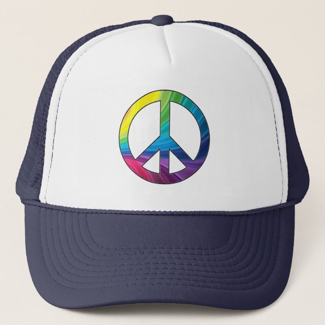 Casquette Signe de paix coloré cool (Devant)