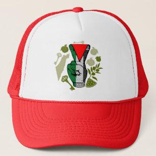 Casquette Signe de victoire à la main Résistance Symbole du