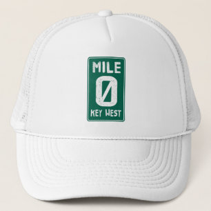 Casquette SIGNE Mile 0 Key West Florida Vintage Road