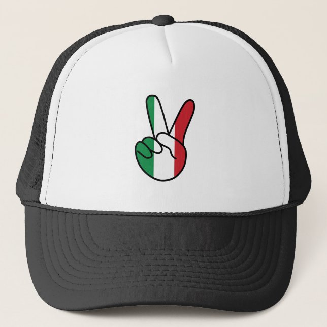 Casquette Signe V du drapeau italien (Devant)