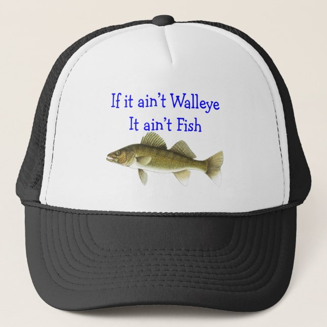 Casquette s'il poissons d'aint de brochets vairons d'aint (Devant)