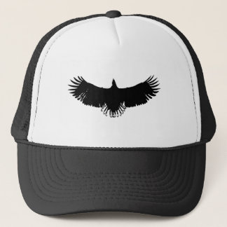 Casquette Silhouette d'aigle noir et blanc