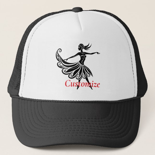 Casquette Silhouette Danseuse Africaine Art Thunder_Thunder_ (Devant)
