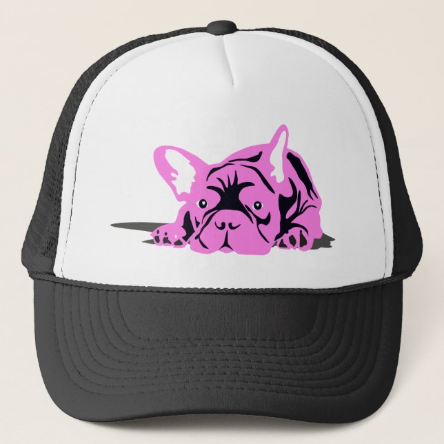 Casquette Silhouette de Bouledogue Français (Devant)
