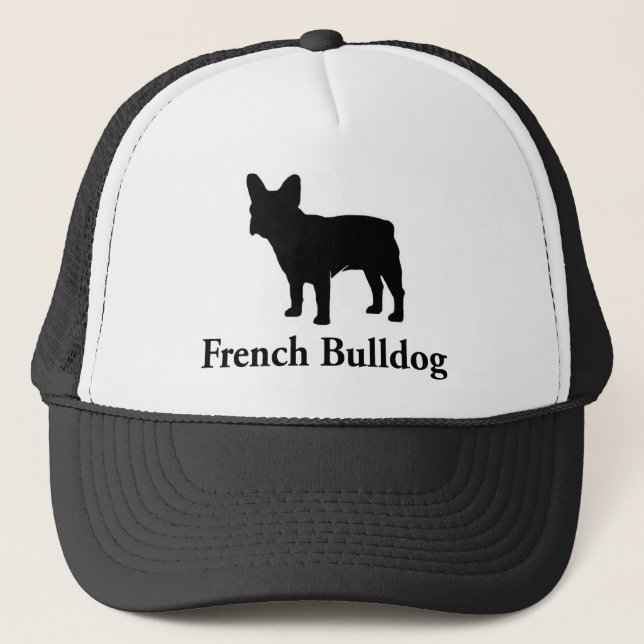 Casquette Silhouette de bouledogue français (Devant)