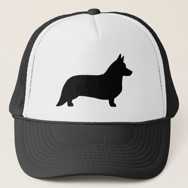 Casquette Silhouette de Cardigan Welsh Corgi (Devant)