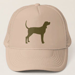 Casquette Silhouette de Coonhound (vert olive)