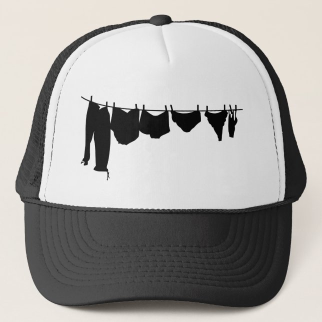 Casquette Silhouette de corde à linge (Devant)