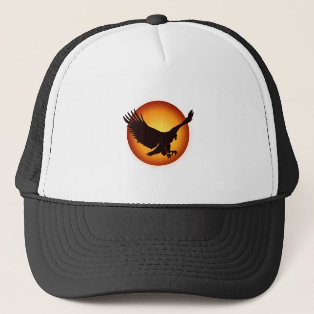 Casquette Silhouette de faucon solaire - Choisir la couleur  (Devant)