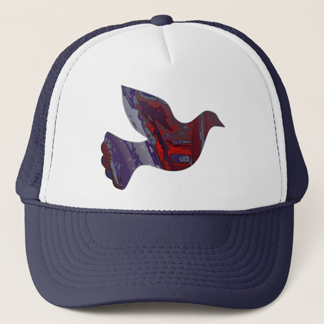 Casquette Silhouette de la colombe de la réalité n (Devant)