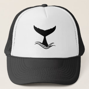 Casquette Silhouette de la queue de baleine d'Ocean Wave