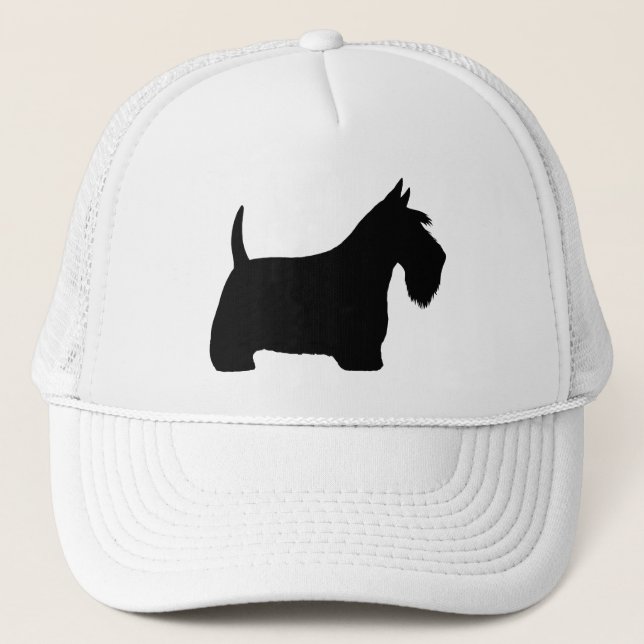 Casquette Silhouette de Terrier Écossais (Devant)