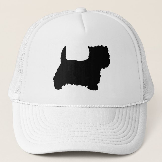 Casquette Silhouette de Terrier West Highland White (Devant)