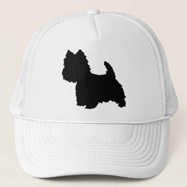 Casquette Silhouette de Terrier West Highland White (Devant)