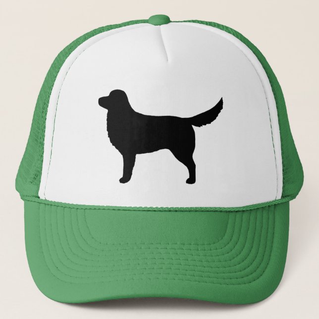 Casquette Silhouette de tintement de chien d'arrêt de canard (Devant)