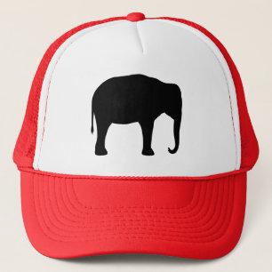 Casquette Silhouette d'éléphant asiatique