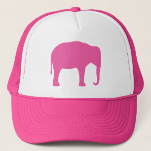 Casquette Silhouette d'éléphant rose