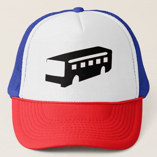 Casquette Silhouette du bus (Devant)
