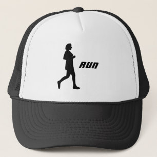 Casquette Silhouette noire Female Runner Peinture