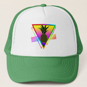 Casquette Silhouette Rétro Moderne Ananas Fruit D'été
