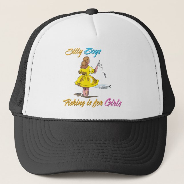 Casquette Silly Boys Fishing est pour les filles (Devant)