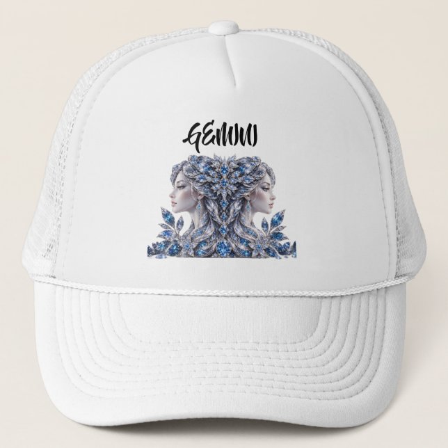 Casquette Silver Crystal Gemini | Luxury Collection  (Devant)