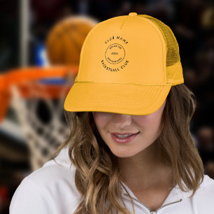 Casquette Simple Basketball Club Nom Logo personnalisé
