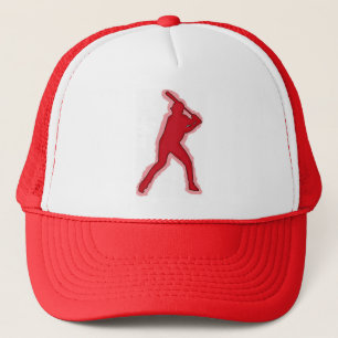 Casquette simple de joueur de baseball rouge
