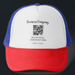 Casquette Simple entreprise site web code-barres QR ajouter<br><div class="desc">Conçu pour les anniversaires</div>