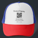 Casquette Simple entreprise site web code-barres QR ajouter<br><div class="desc">Conçu pour les anniversaires</div>