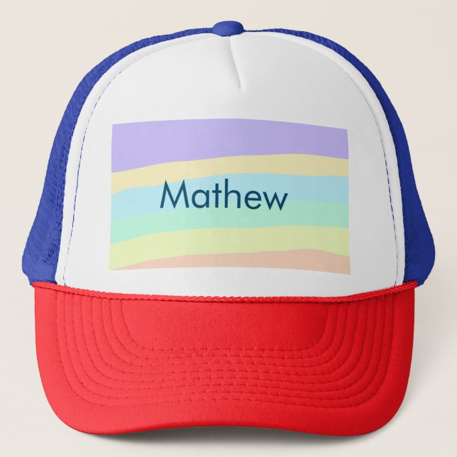Casquette simple lettre initiale monogramme ajouter votre no (Devant)