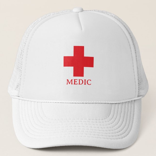 Casquette Simple MÉDECIN & Premiers Secours, Croix, Ambulanc (Devant)