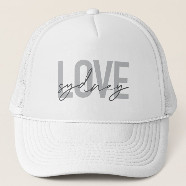 Casquette Simple, moderne, cool, design urbain Amour Sydney (Devant)