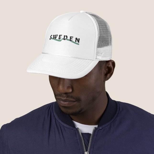 Casquette Simple moderne Suède Suède Suède Drapeau Pays Souv (En situation)