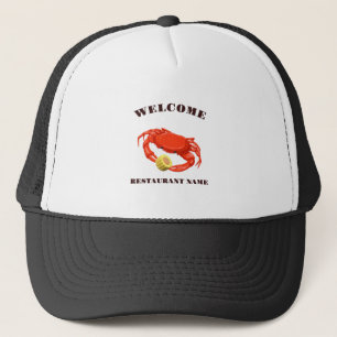 Casquette Simple Red cri maïs fruits de mer Nom du logo du r