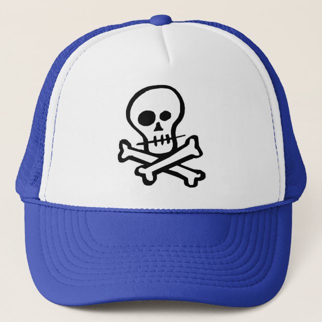 Casquette Simplicité du crâne et des os croisés (Devant)