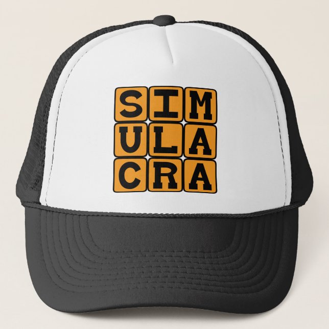 Casquette Simulacres, Représentation de quelque chose (Devant)