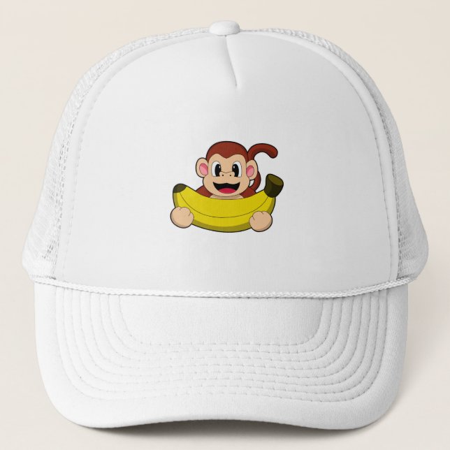 Casquette Singe à la banane (Devant)