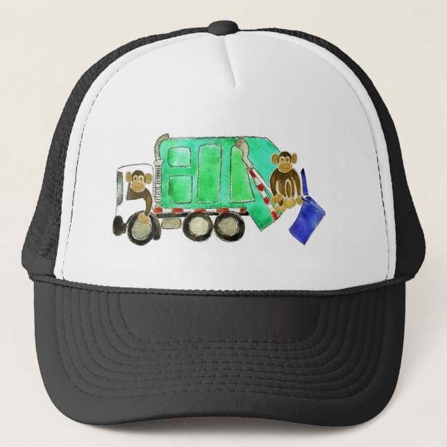 Casquette Singe de camion à ordures (Devant)