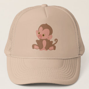Casquette Singe du bébé souriant