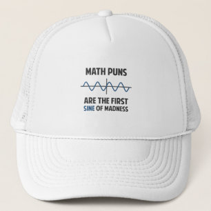 Casquette Sinus de calembours de maths premier de folie