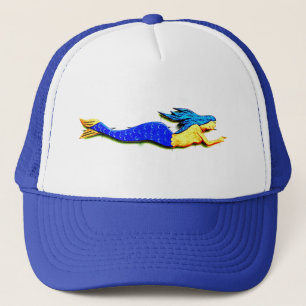 Casquette sirène de bleu-queue