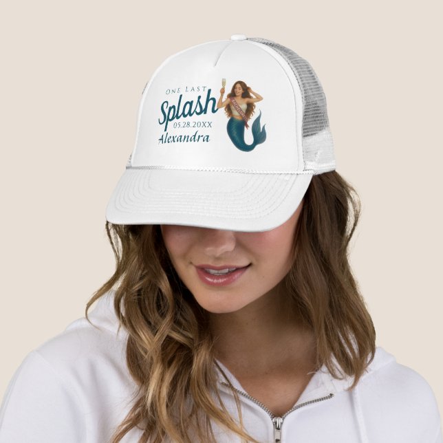 Casquette Sirène Demoiselle d'Honneur Personnalisée Nom (En situation)