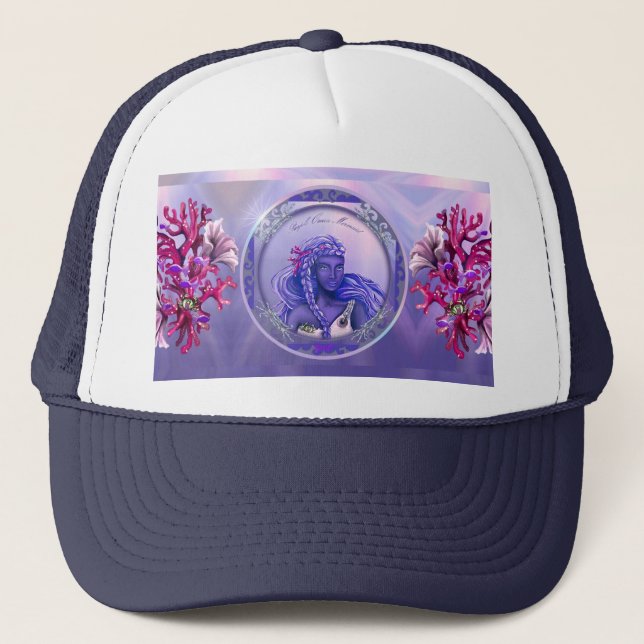 Casquette Sirène d'océan violet (Devant)