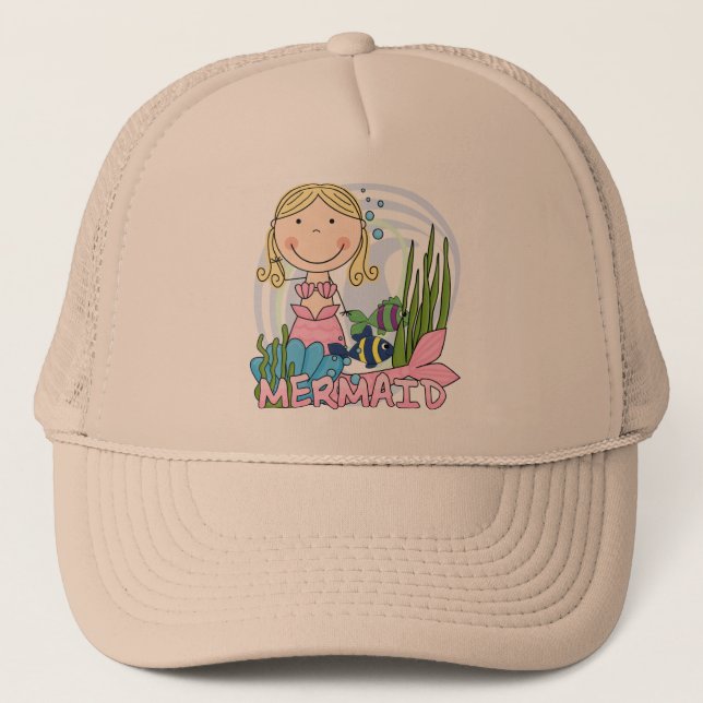 Casquette Sirène - T-shirts et cadeaux blonds (Devant)