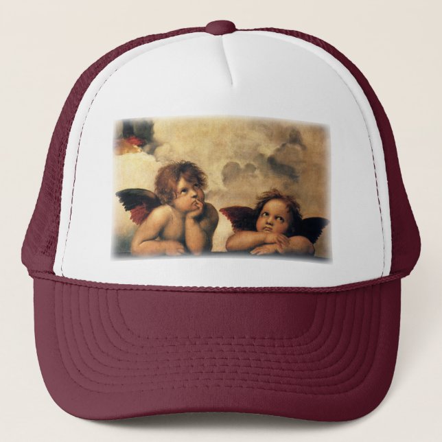 Casquette Sistine Madonna Angels par Raphael Sanzio (Devant)