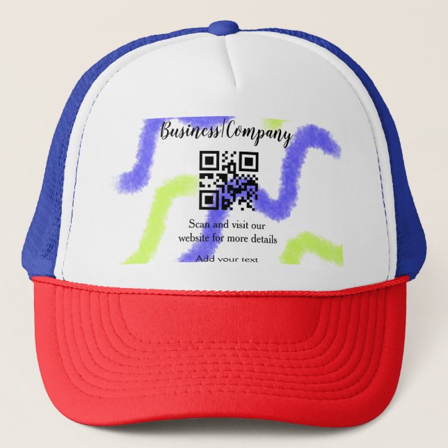 Casquette site web simple de société commerciale code-barres (Devant)