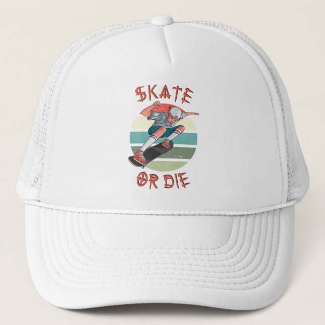 Casquette Skate ou meurs Skateboarder Boy (Devant)